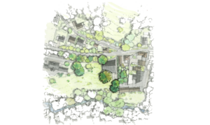 Esquisse réalisée par @Didier Mutoni pour Roose Peeters Architetcs + u